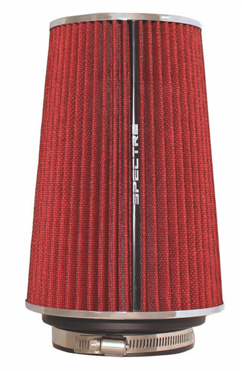 Spectre Adjustable Conical Air Filter 9-1/2in. Tall (Fits 3in. / 3-1/2in. / 4in. Tubes) - Red