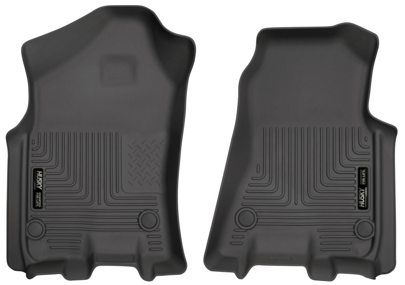 Husky Liners 2019 Ram 1500 Crew Cab WeatherBeater Schwarze Bodenbeläge für die erste Reihe