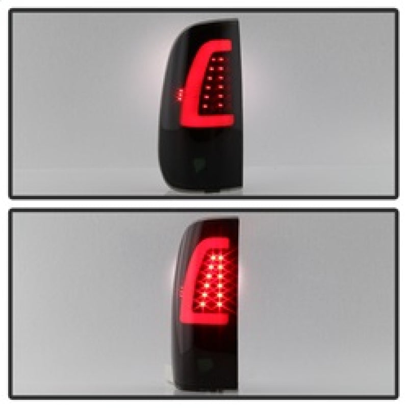 Luces traseras LED xTune 97-03 para Ford F-150, color negro ahumado (ALT-ON-FF15097-LBLED-BSM)