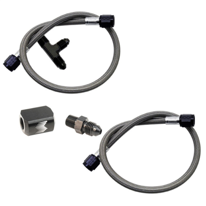 Boquilla doble de agua para mejorar el rendimiento de la nieve, línea trenzada de acero inoxidable (para kit de línea trenzada de acero inoxidable 4AN)