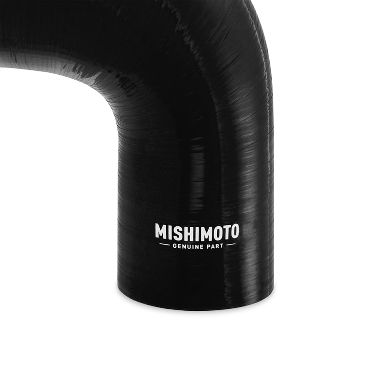 Acoplador reductor de silicona Mishimoto de 90 grados, de 2 a 2,5 pulgadas, color negro