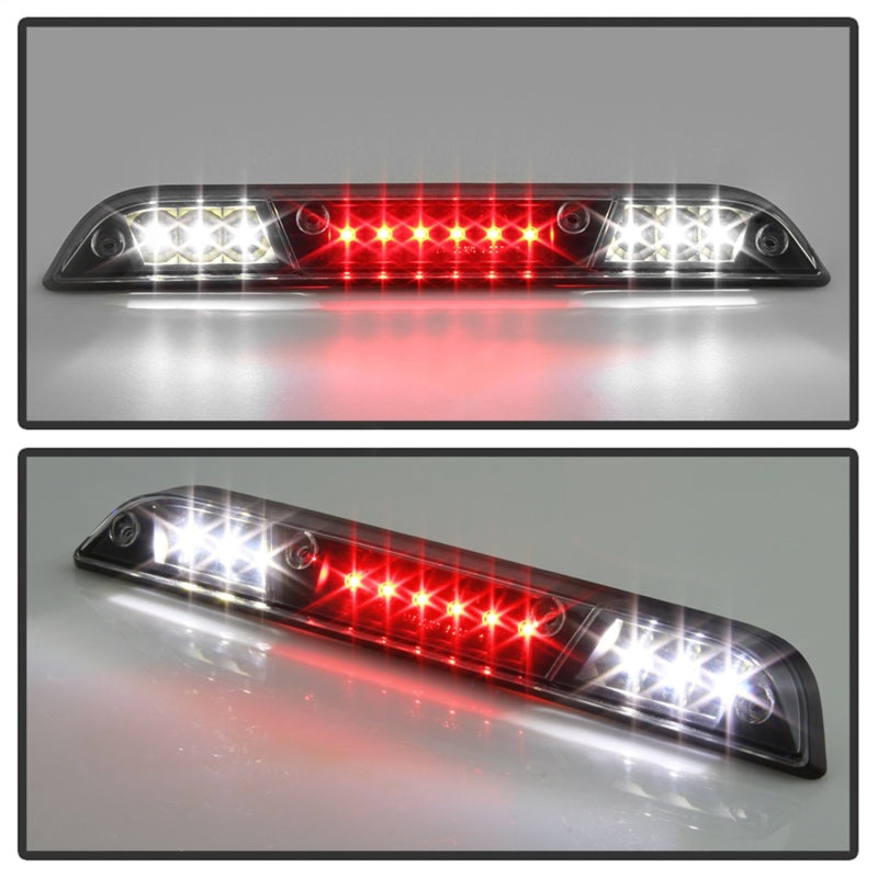 xTune 15-17 Ford F-150 (no compatible con luces traseras BLIS ni luces de freno LED) Tercera luz de freno LED negra BKL-JH-FF15015-LED-BK