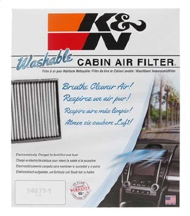 Filtro de aire de cabina K&amp;N 2018 Jeep Wrangler JL 2.0L/3.6L - 2 por caja