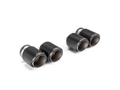 Akrapovic 2021+ BMW G87 M2, G80 M3 &amp; G82 M4 Classic Carbon Design Tail Pipe Set