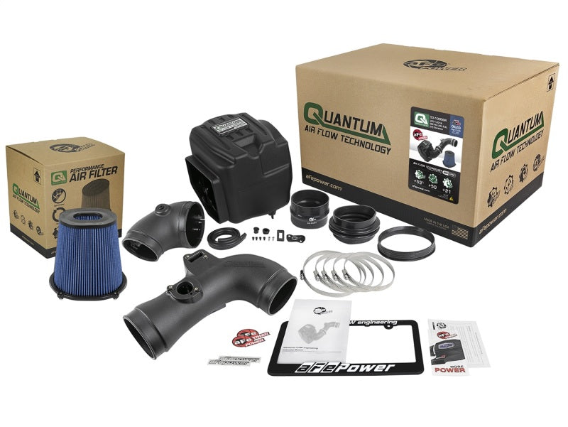 Sistema de admisión de aire frío aFe Quantum Pro 5R 11-16 GM/Chevy Duramax V8-6.6L LML - Engrasado