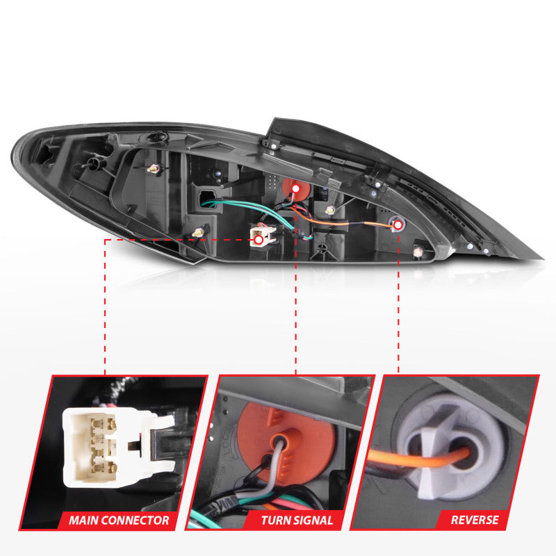 ANZO 10-13 Hyundai Genesis 2DR LED-Rücklichter getönt