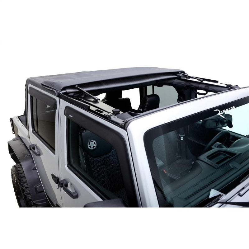 Jeep Wrangler (JK) Unlimited Trailview Fastback Rampage 2007-2018 - Diamante negro