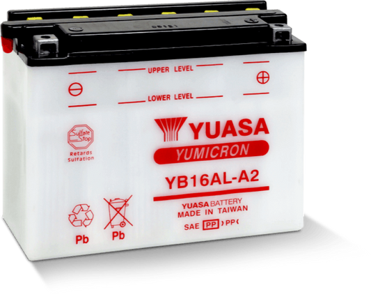 Batería Yuasa YB16AL-A2 Yumicron de 12 voltios