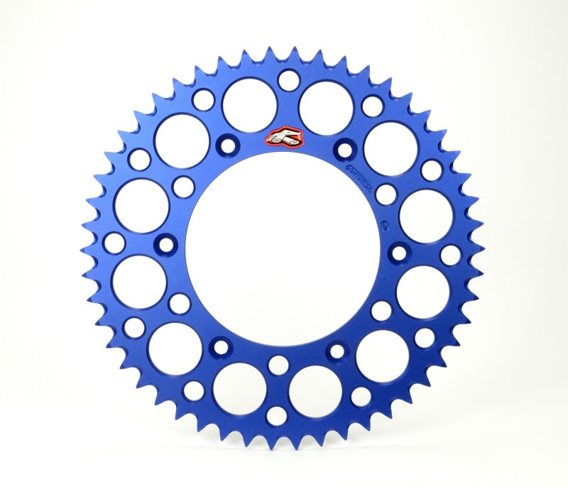 Piñón trasero acanalado Renthal 15-22 Yamaha WR 250F/ YZ 250F/FX/ 2005 YZ450F - Azul, dientes 520-51P