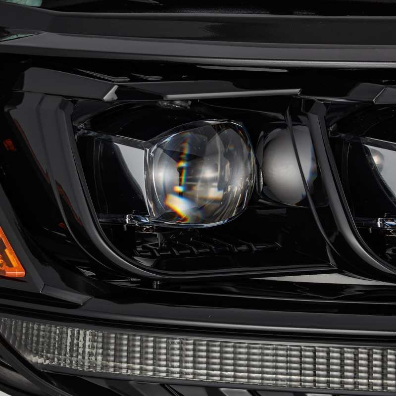 Faros delanteros LED AlphaRex NOVA para Ford Ranger 19-21, estilo plnk, Alpha Blk con luz activa, señal de secuencia y DRL