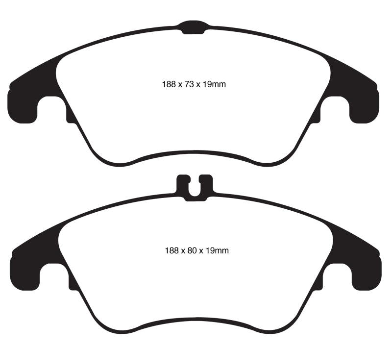 EBC 12+ Mercedes-Benz C250 Coupé 1.8 Turbo Sport Edition Redstuff Bremsbeläge vorne