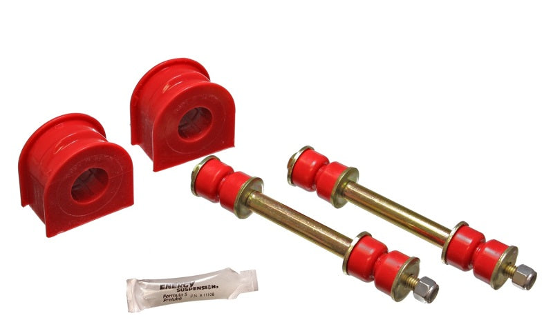 Juego de bujes para barra estabilizadora delantera Energy Suspension Ford de 29 mm, color rojo
