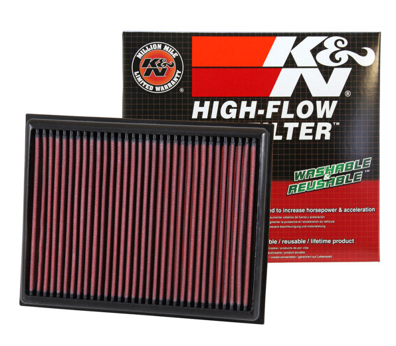 K&N For 15-17 Nissan NP300 L4-2.3L DSL Drop In Air Filter