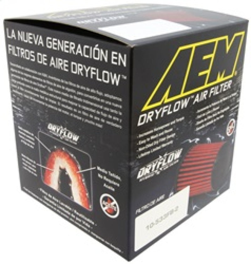 Filtro de aire DryFlow de 5 x 5 pulgadas de AEM