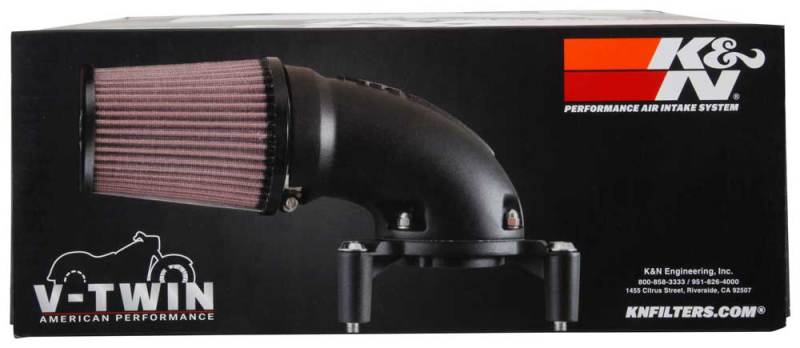Sistema de admisión de aire de alto rendimiento FI para Harley Davidson Softail/Dyna K&amp;N 01-17, color plateado