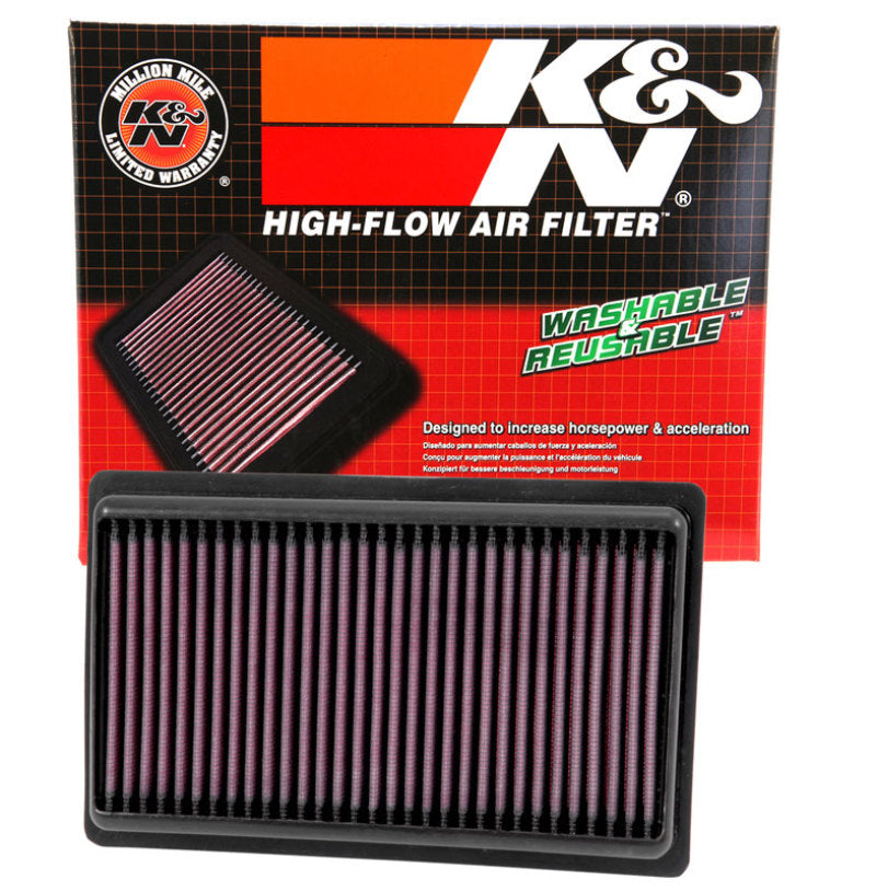 K&N Replacement Panel Air Filter for 2014-2015 Infiniti Q50 3.5L/3.7L V6 (2 Required)