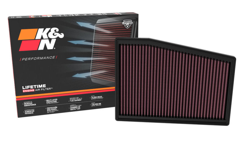 K&amp;N 22-23 Cadillac CT5 V8-6.4L Ersatz-Luftfilter