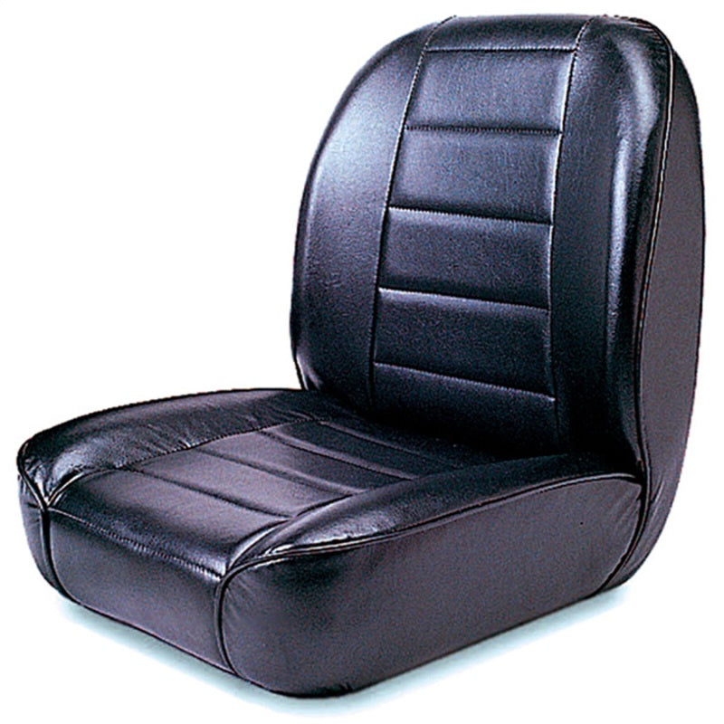 Asiento delantero de respaldo bajo Rugged Ridge, no reclinable, color negro, 55-86 CJ