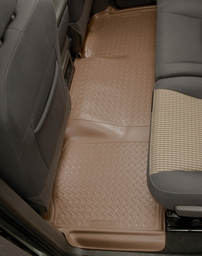 Revestimientos para piso de la segunda fila de estilo clásico de Toyota Sequoia 01-06 de Husky Liners en color tostado (unidad de una pieza)
