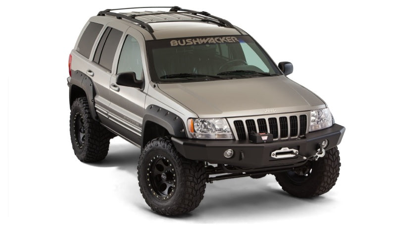 Guardabarros estilo recortado Bushwacker para Jeep Grand Cherokee 99-04, 4 piezas, color negro