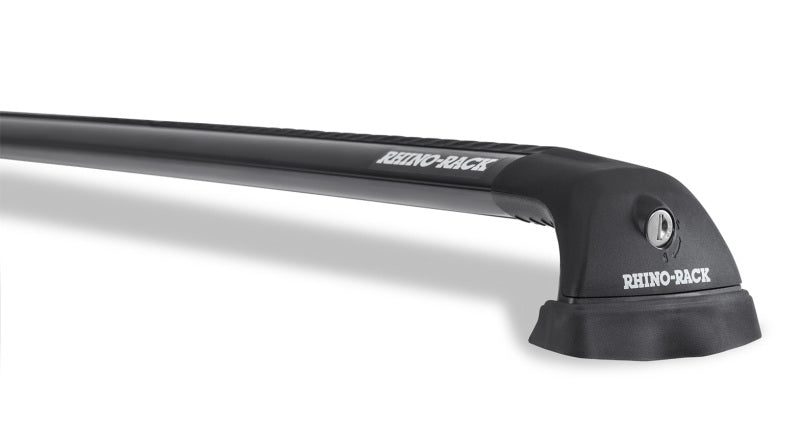 Rhino-Rack 07–22 Jeep Wrangler JK/JL 4-Türer Hardtop Vortex SG 2-Stangen-Dachgepäckträger – Schwarz