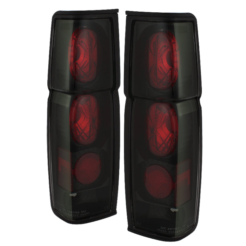 Spyder For Nissan Hardbody 86-97 Euro Style Tail Lights Black Smoke ALT-YD-NH86-BSM