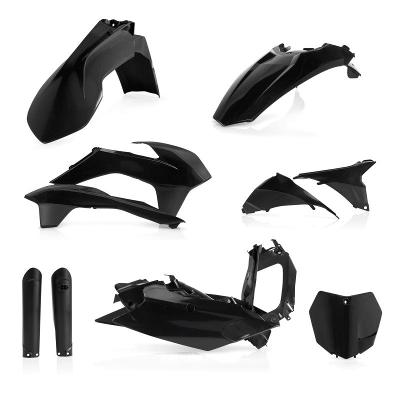 Acerbis 15-16 KTM SX125/150/ SX250/XC/ SX-F/XC-F Komplett-Kunststoff-Kit – Schwarz