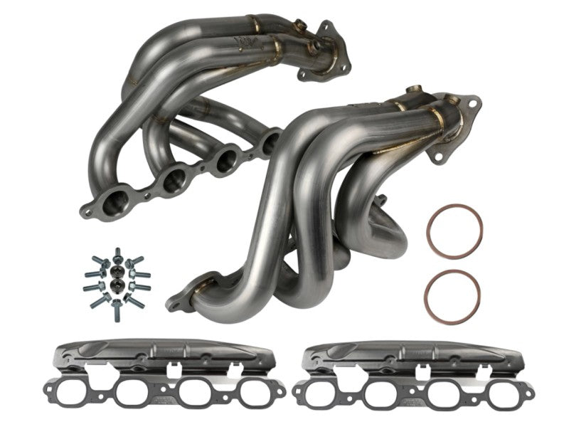 Encabezado trenzado aFe 304SS 2020 Chevy Corvette (C8) 6.2L V8