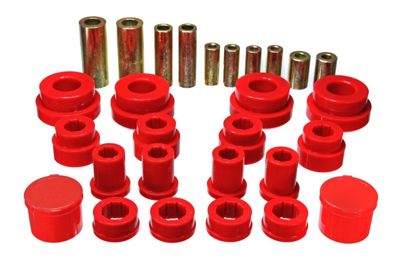 Juego de bujes de brazo de control delantero rojo Energy Suspension 350Z 02-09 / Infiniti G35 03-07