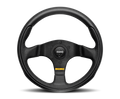 Momo Team Steering Wheel 300 mm - 4 Black Leather/Black Spokes