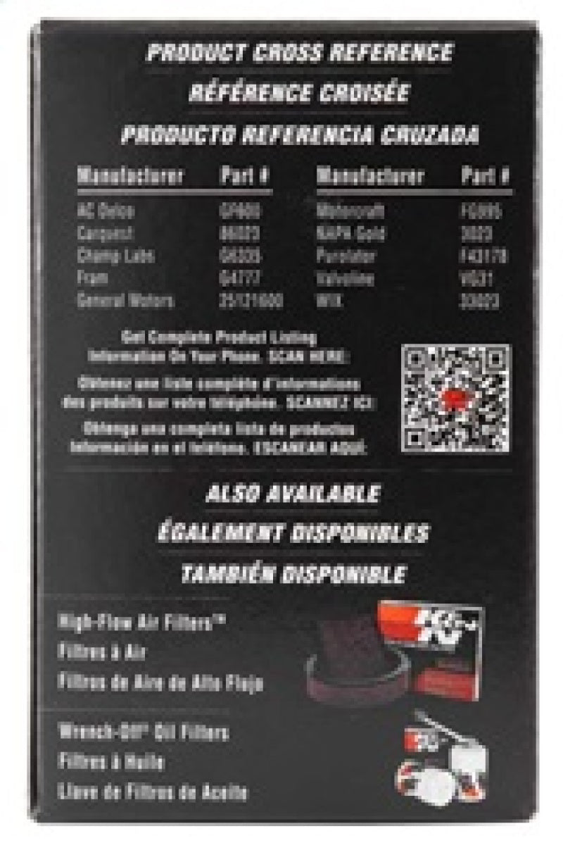 K&N Fuel Filter For 84-89 Nissan 300ZX, 00-04 Nissan Xterra. 95-97 Nissan 200SX