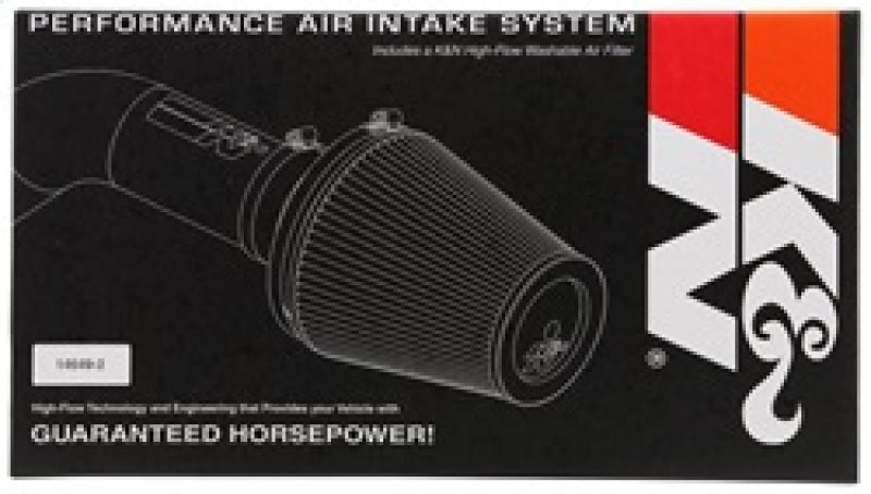 Sistema de admisión de aire Typhoon de la serie 69 de 2,4 L y 2013-14 de K&amp;N para Honda Accord: kit de admisión de aire frío plateado