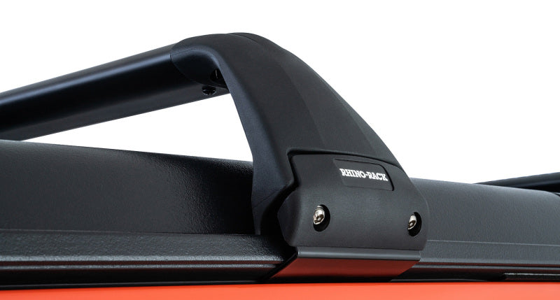 Rhino-Rack 07–22 Jeep Wrangler JK/JL 4-Türer Hardtop Vortex SG 2-Stangen-Dachgepäckträger – Schwarz