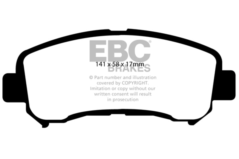 EBC For 14+ Nissan Juke 1.6 Turbo Nismo RS Redstuff Front Brake Pads