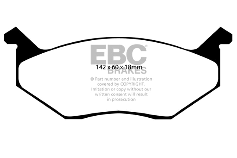 EBC 80-83 For Chrysler Cordoba 3.7 Yellowstuff Front Brake Pads