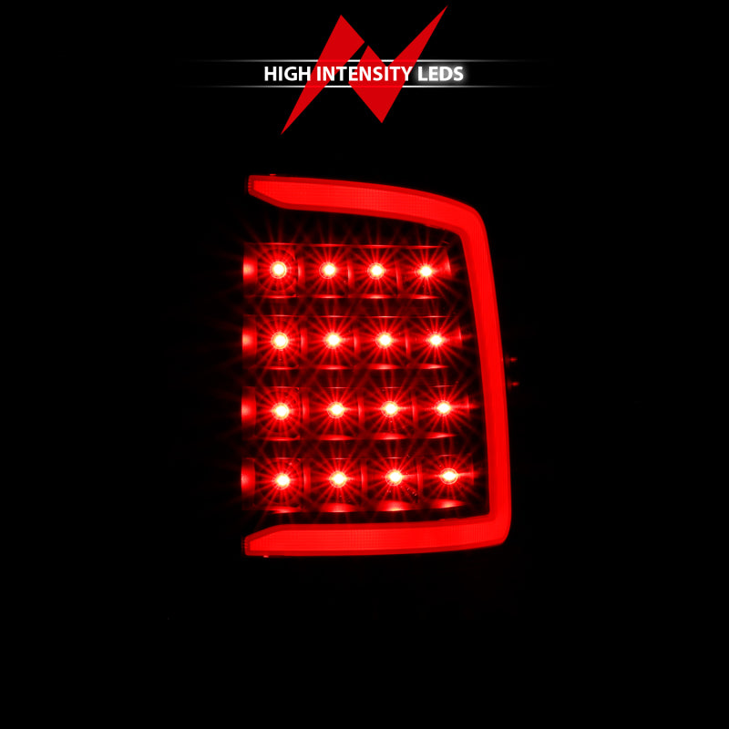 ANZO 2009–2018 Dodge Ram 1500 LED-Rücklicht im Plankenstil, schwarz mit getönter Linse