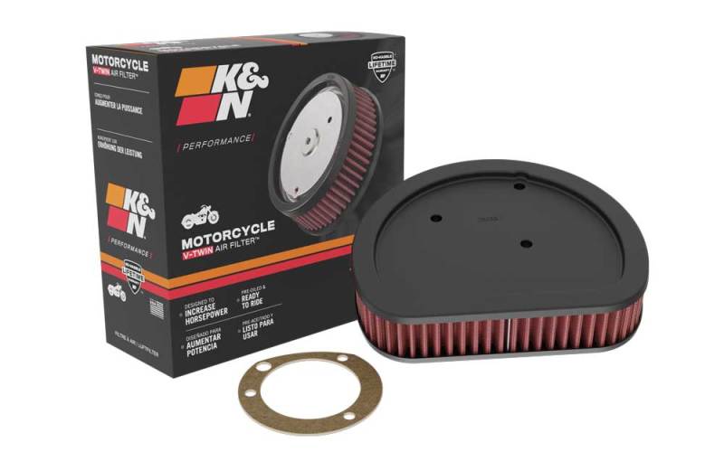 K&N Replacement Air Filter 1.625in H for Harley Davidson