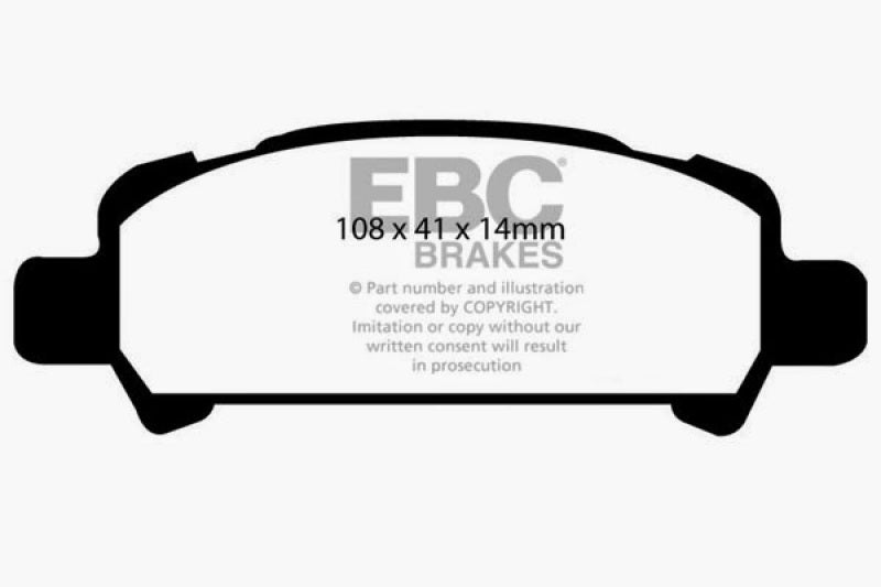 EBC For 02-06 Subaru Baja 2.5 Redstuff Rear Brake Pads