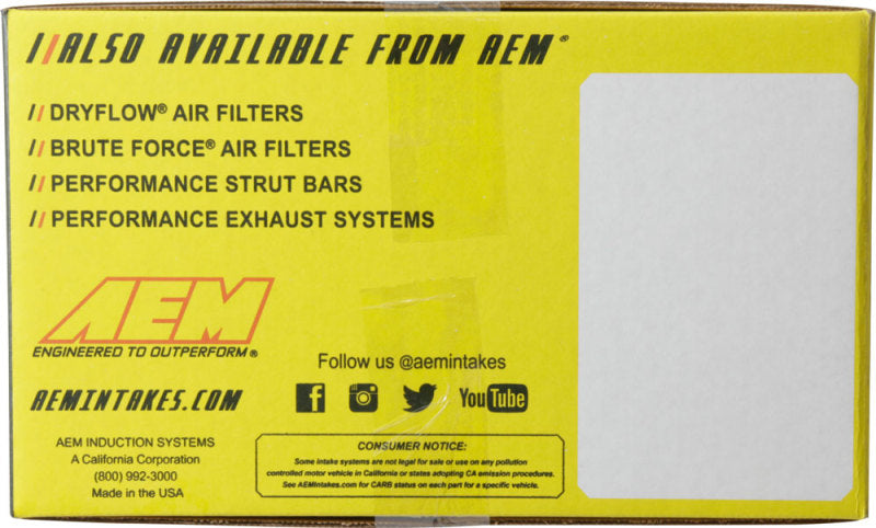 Admisión de aire frío AEM CAS 2016 Infinity Q50 L4-2.0LF/I