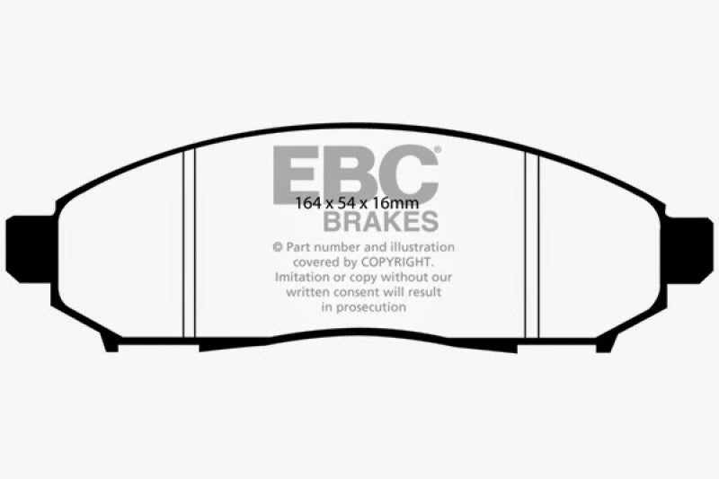 EBC für 05+ Nissan Frontier 2.5 2WD Greenstuff Bremsbeläge vorne