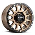 Method MR305 NV HD 18x9 +18mm Offset 8x180 130,81mm CB Method Bronze/Schwarz Street Loc-Rad