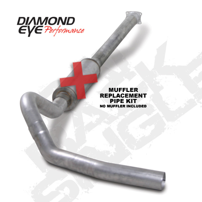 Diamond Eye KIT 4 Zoll CB MFLR Ersatzrohr SGL AL: 01–05 Chevy/GMC 6,6 l 2500/3500