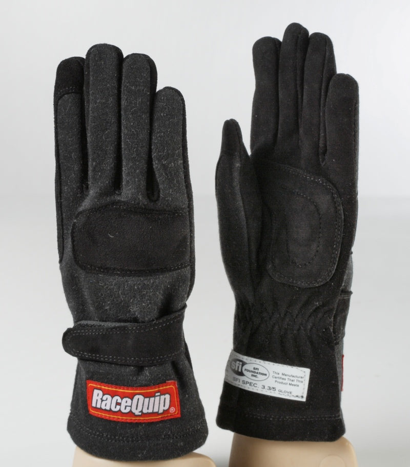 RaceQuip SFI-5-Handschuh, 2-lagig, Schwarz, Größe S