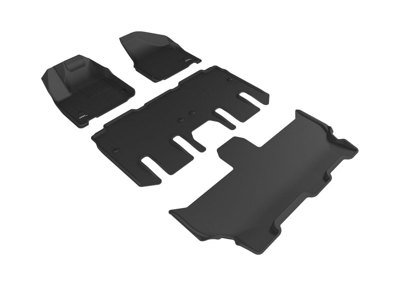 Alfombrillas 3D MAXpider para Chrysler Pacifica/Voyager Kagu 2017-2020, primera, segunda y tercera fila, color negro