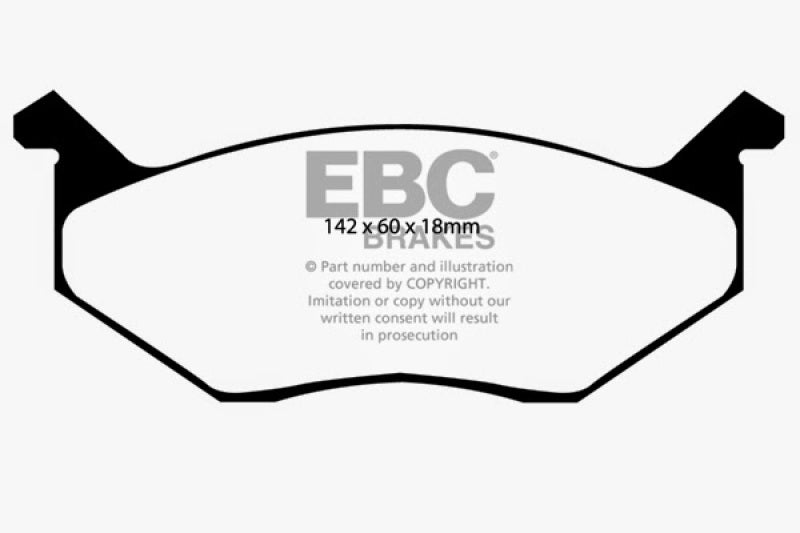 EBC 80-83 For Chrysler Cordoba 3.7 Yellowstuff Front Brake Pads