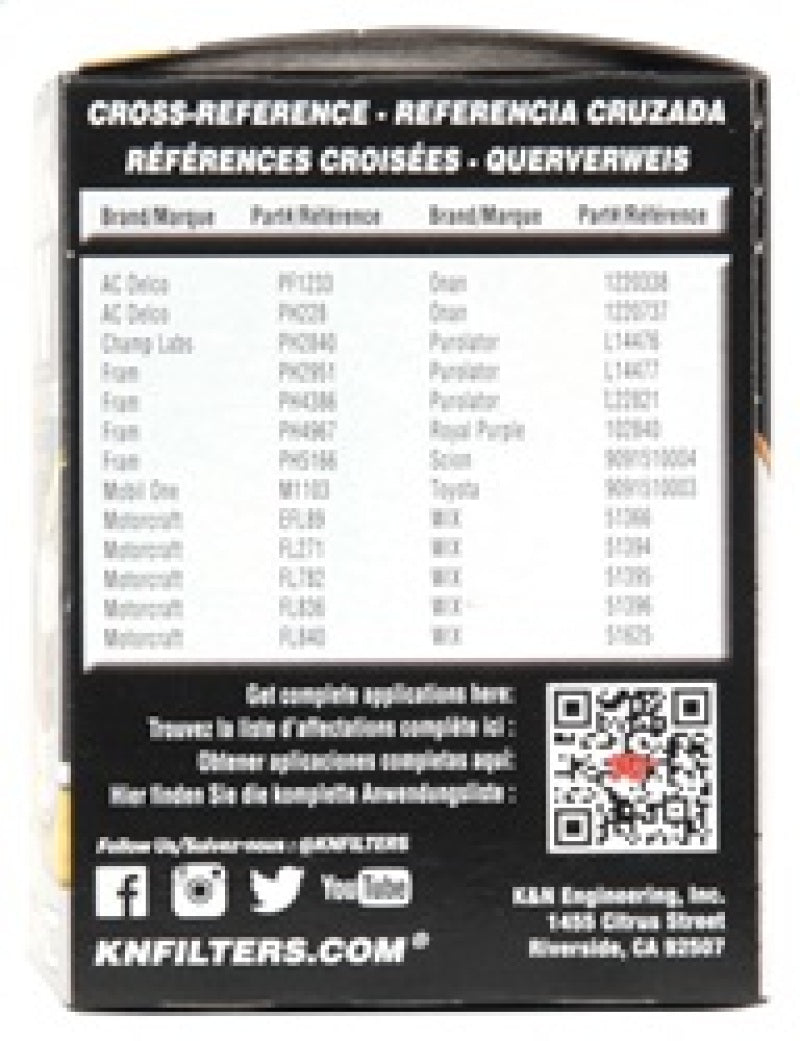 K&amp;N Performance Gold-Ölfilter für 03–09 Scion tC/00–05 Celica GT/GT-S