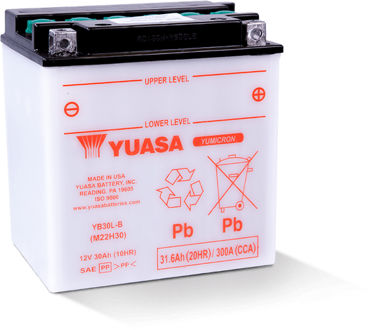 Yuasa YB30L-B Yumicron CX 12 Volt Battery