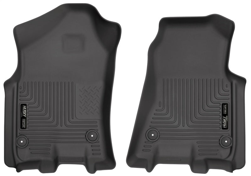 Husky Liners 2019 Ram 1500 Crew Cab WeatherBeater Schwarze Bodenbeläge für die erste Reihe