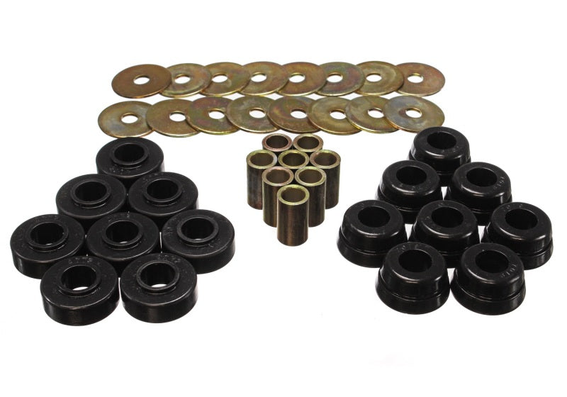 Energy Suspension GM Karosseriehalterungssatz mit Hardware – Schwarz
