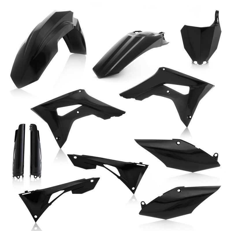 Acerbis 19–22 Honda CRF250R-450R/450R-S (einschließlich Airbox/keine Tankabdeckung), komplettes Kunststoff-Kit, schwarz